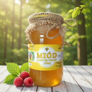 Miód z nektaru maliny leśnej 1050 g